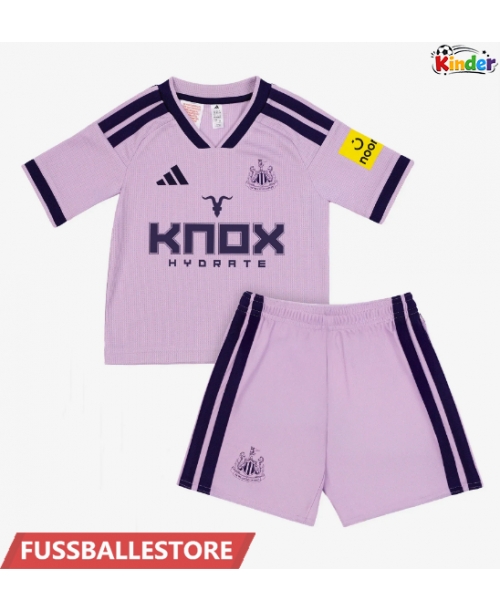 Günstige Newcastle United Malick Thiaw #12 3rd trikot Kinder 2026-27 Kurzarm (+ Kurze Hosen)